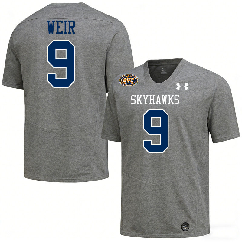 UT Martin Skyhawks #9 Shamari Weir College Football Jerseys,Uniforms-Grey